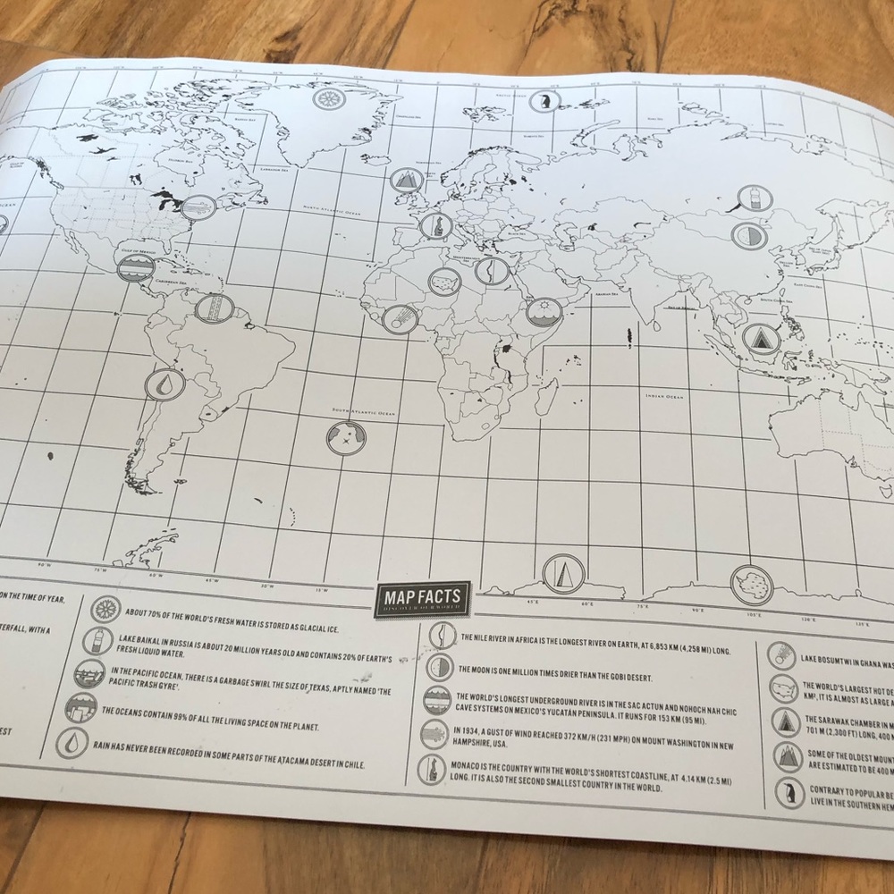 World Scratch Map - Picture 9 of 9